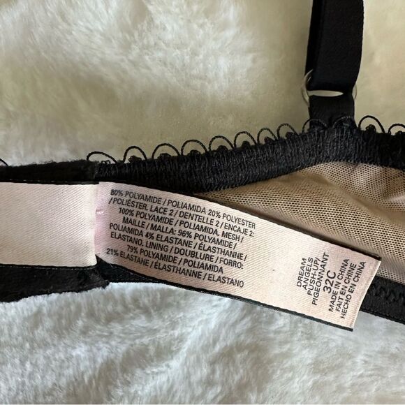 Victoria's Secret Dream Angels Green Lace Push Up Bra Women's Size 32C - Picture 12 of 14